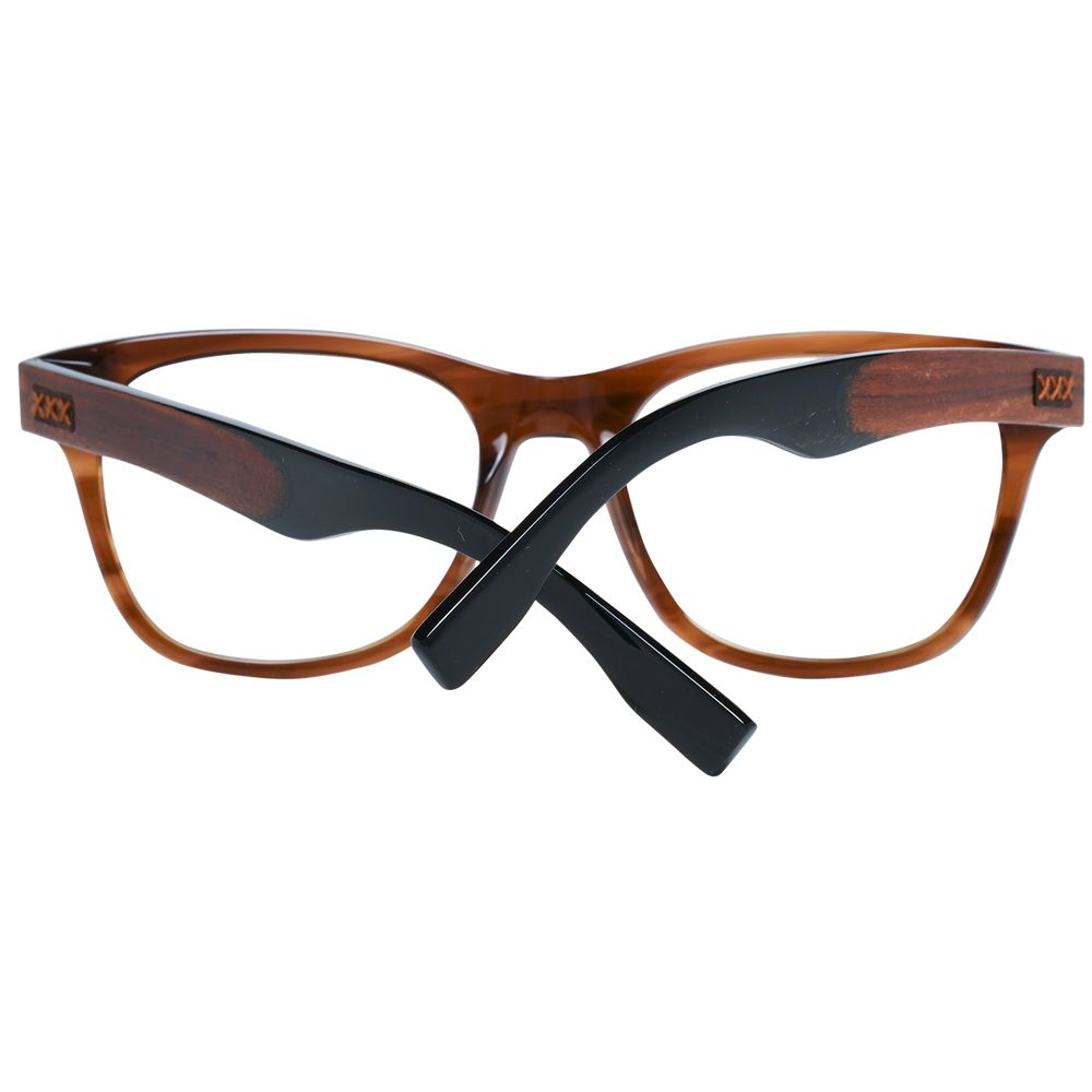 Ermenegildo Zegna Brown Plastic Glasses (Frames) - Qutton