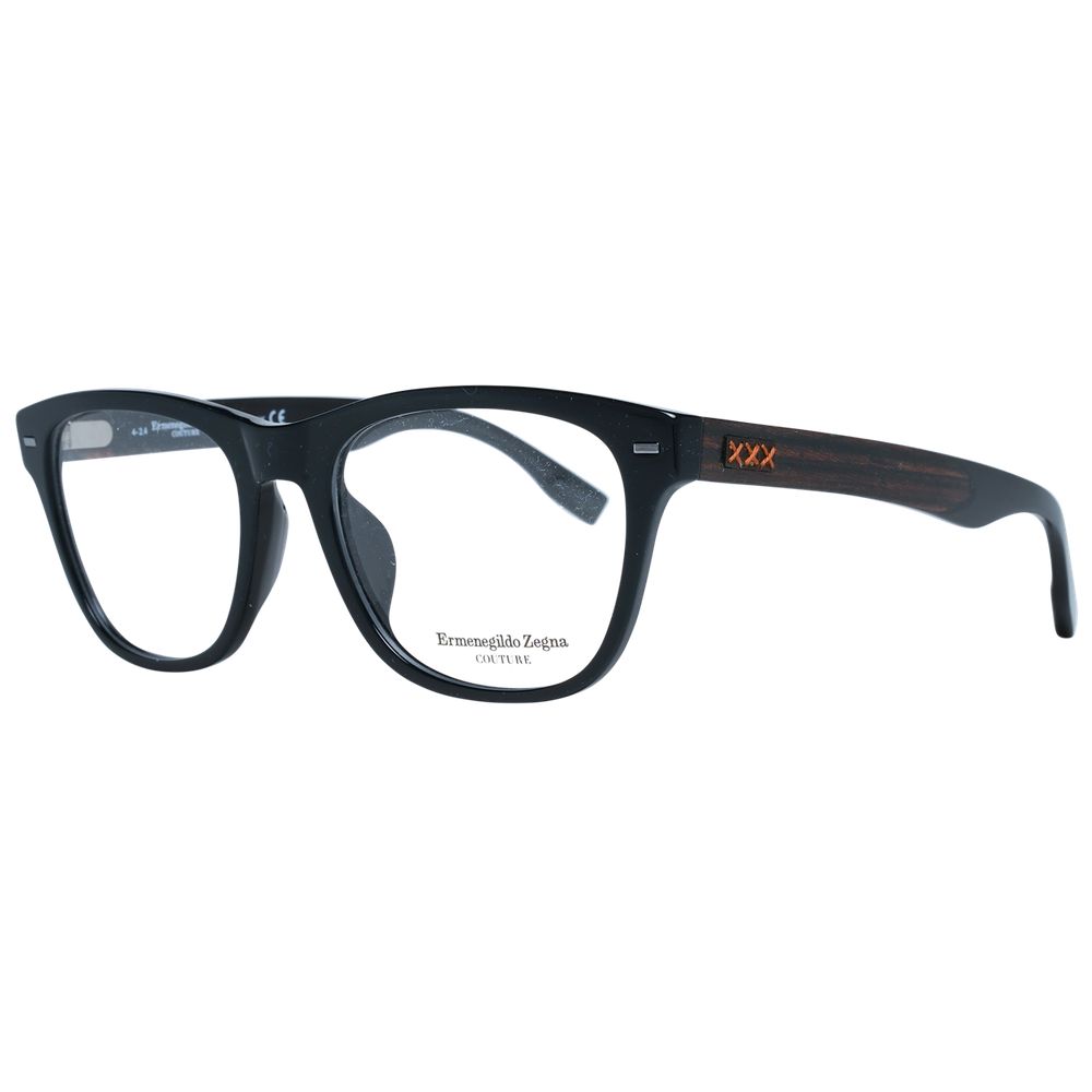 Ermenegildo Zegna Black Plastic Glasses (Frames) - Qutton