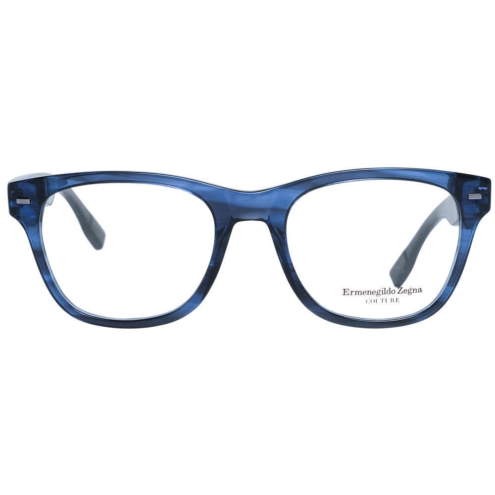 Ermenegildo Zegna Blue Plastic Glasses (Frames) - Qutton