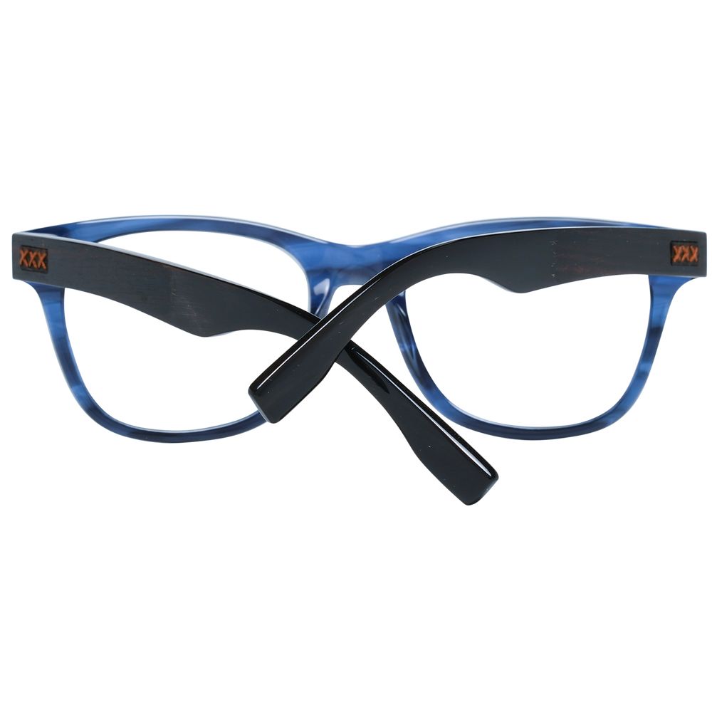 Ermenegildo Zegna Blue Plastic Glasses (Frames) - Qutton