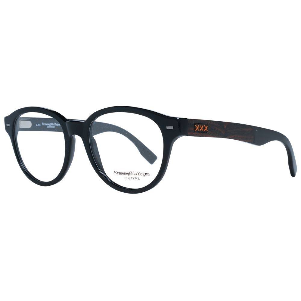 Ermenegildo Zegna Black Plastic Glasses (Frames) - Qutton