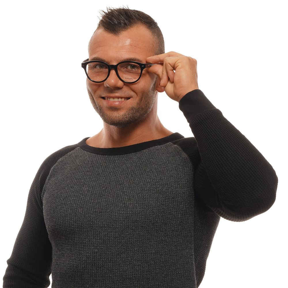 Ermenegildo Zegna Black Plastic Glasses (Frames) - Qutton