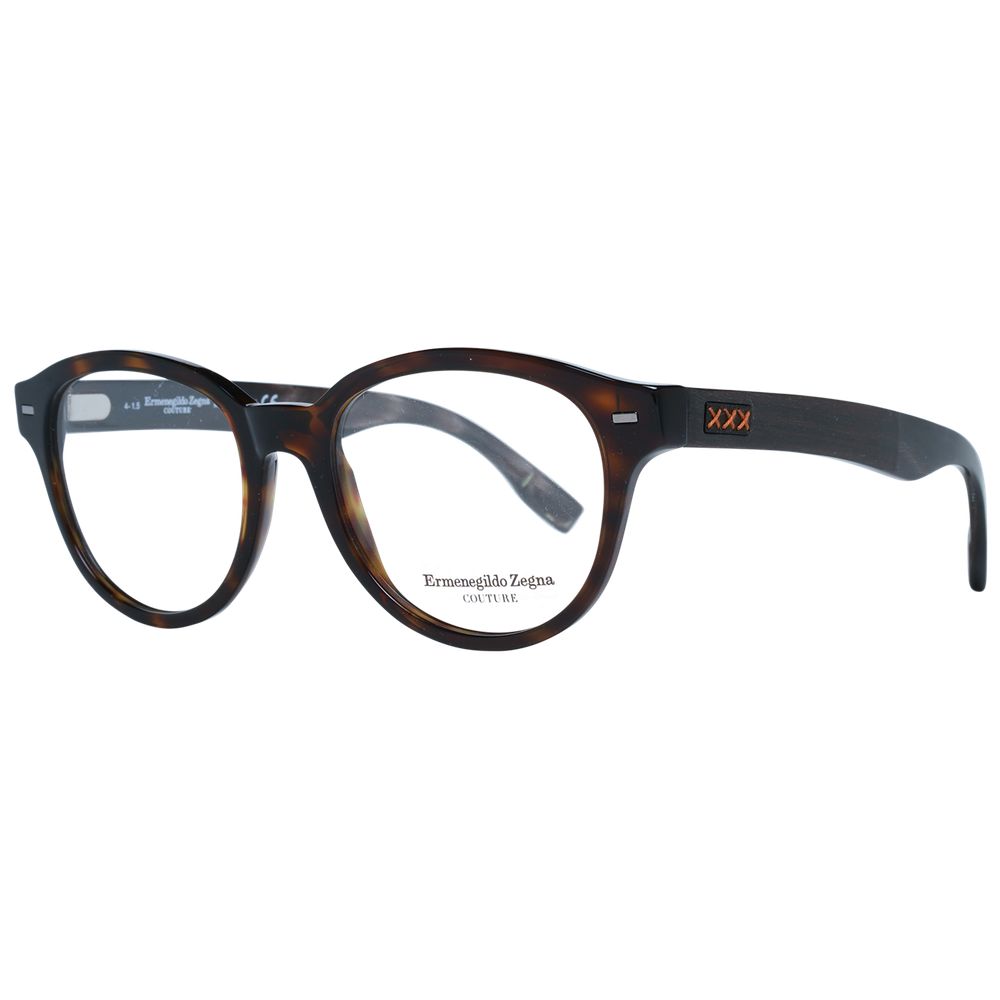 Ermenegildo Zegna Brown Plastic Glasses (Frames) - Qutton
