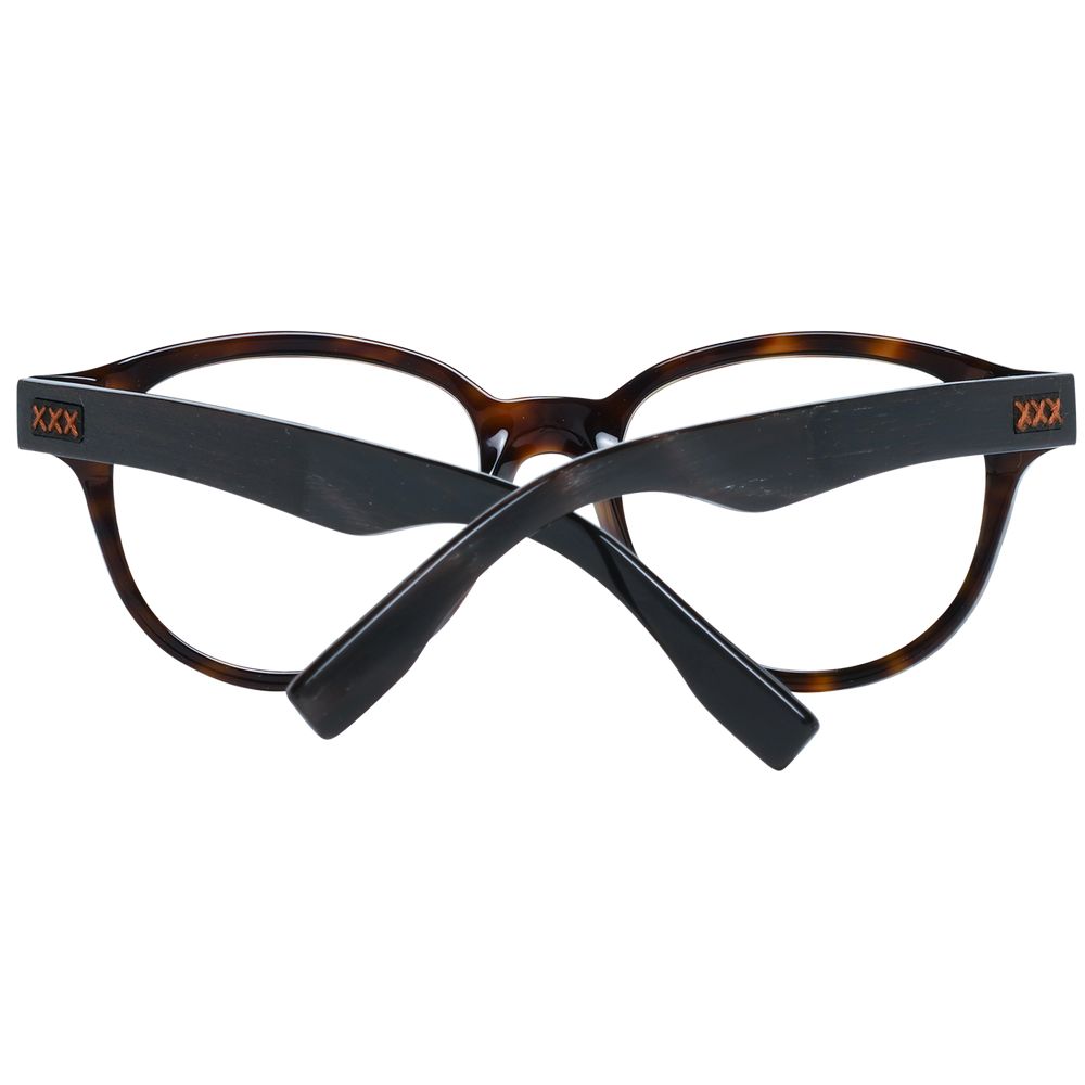 Ermenegildo Zegna Brown Plastic Glasses (Frames) - Qutton