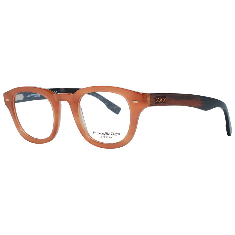 Ermenegildo Zegna Brown Plastic Glasses (Frames) - Qutton