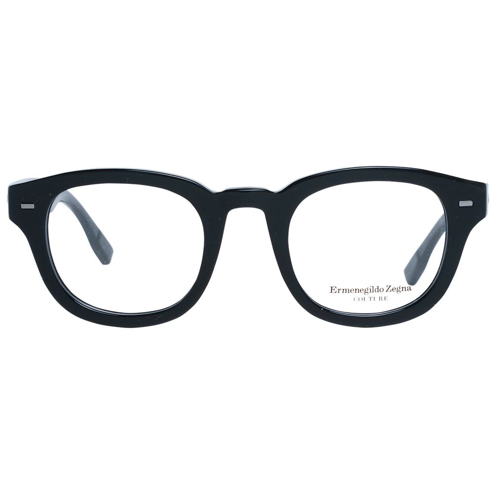 Ermenegildo Zegna Black Plastic Glasses (Frames) - Qutton