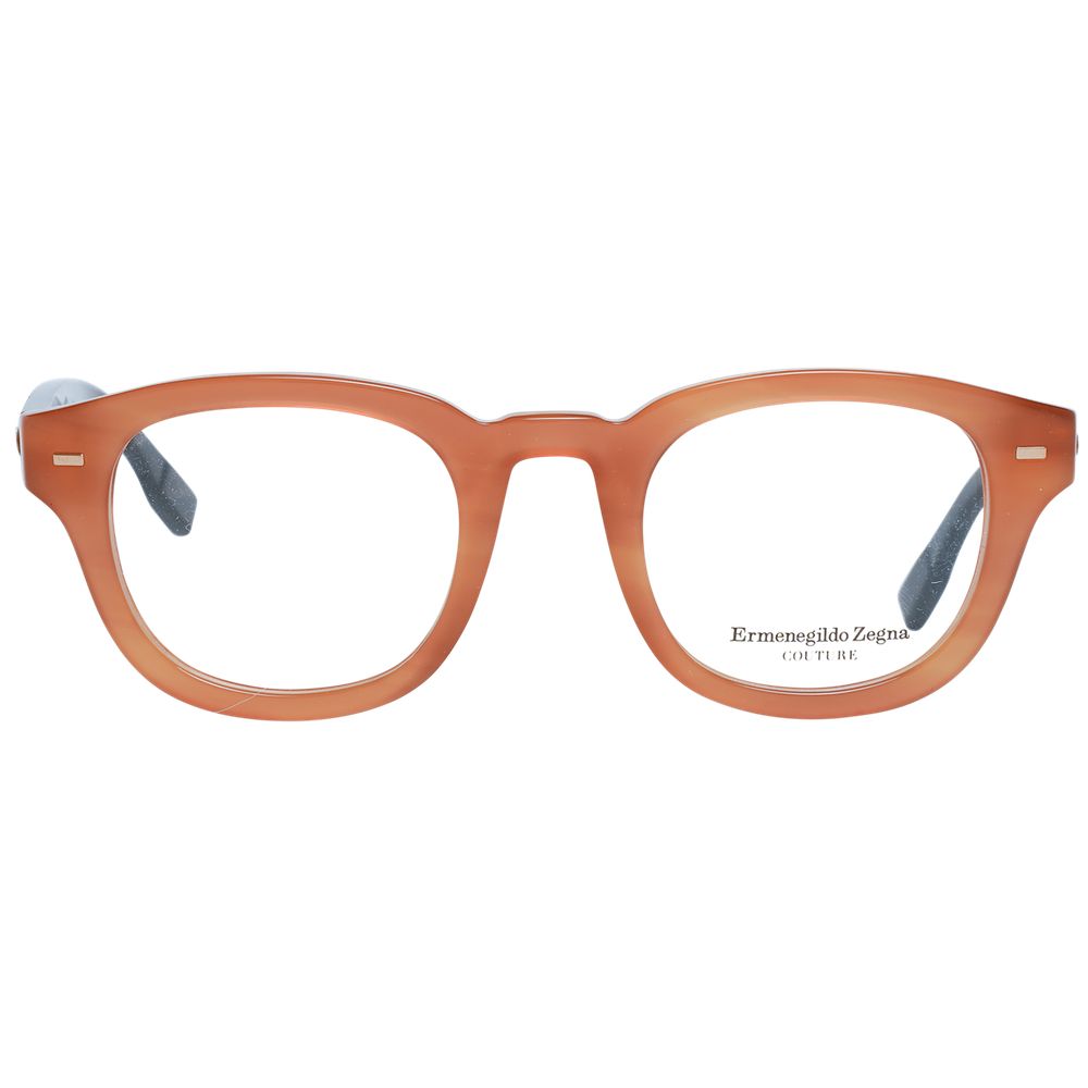 Ermenegildo Zegna Brown Plastic Glasses (Frames) - Qutton