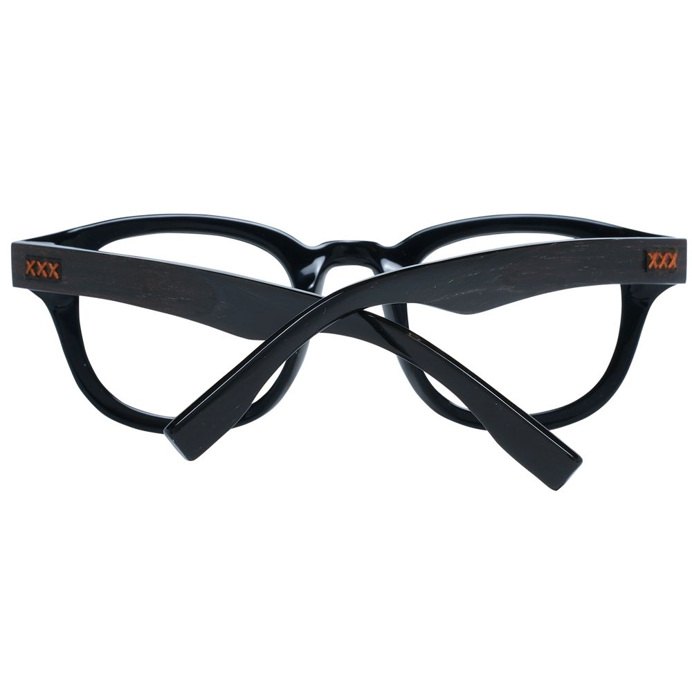Ermenegildo Zegna Black Plastic Glasses (Frames) - Qutton