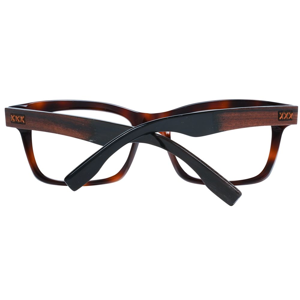Ermenegildo Zegna Brown Plastic Glasses (Frames) - Qutton