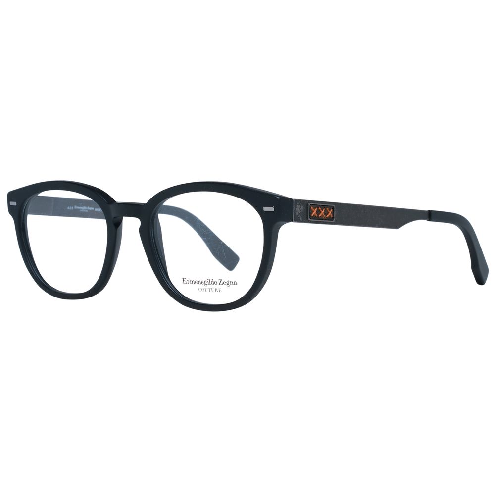 Ermenegildo Zegna Black Plastic Glasses (Frames) - Qutton