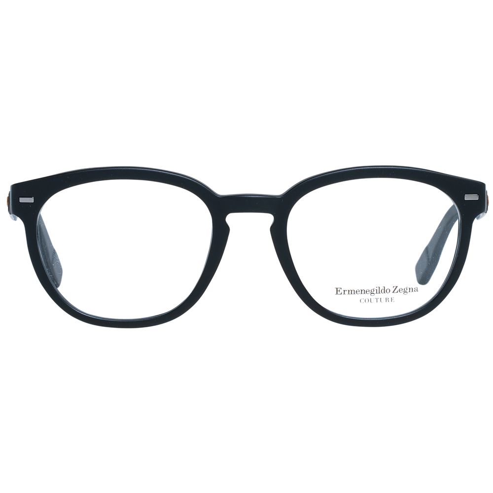 Ermenegildo Zegna Black Plastic Glasses (Frames) - Qutton