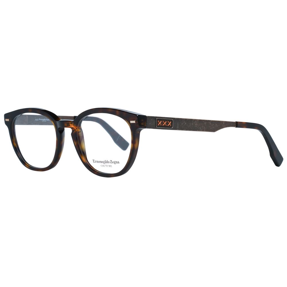Ermenegildo Zegna Brown Plastic Glasses (Frames) - Qutton