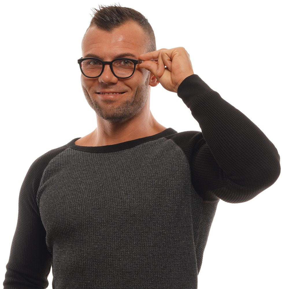 Ermenegildo Zegna Black Plastic Glasses (Frames) - Qutton
