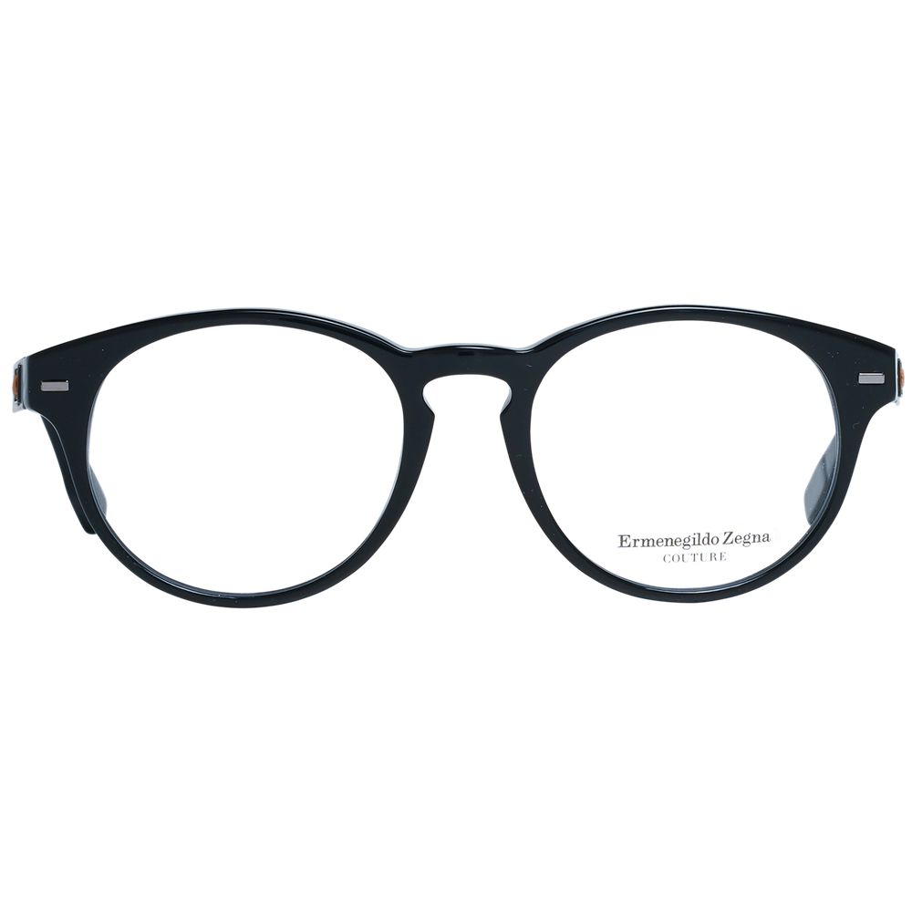 Ermenegildo Zegna Black Plastic Glasses (Frames) - Qutton