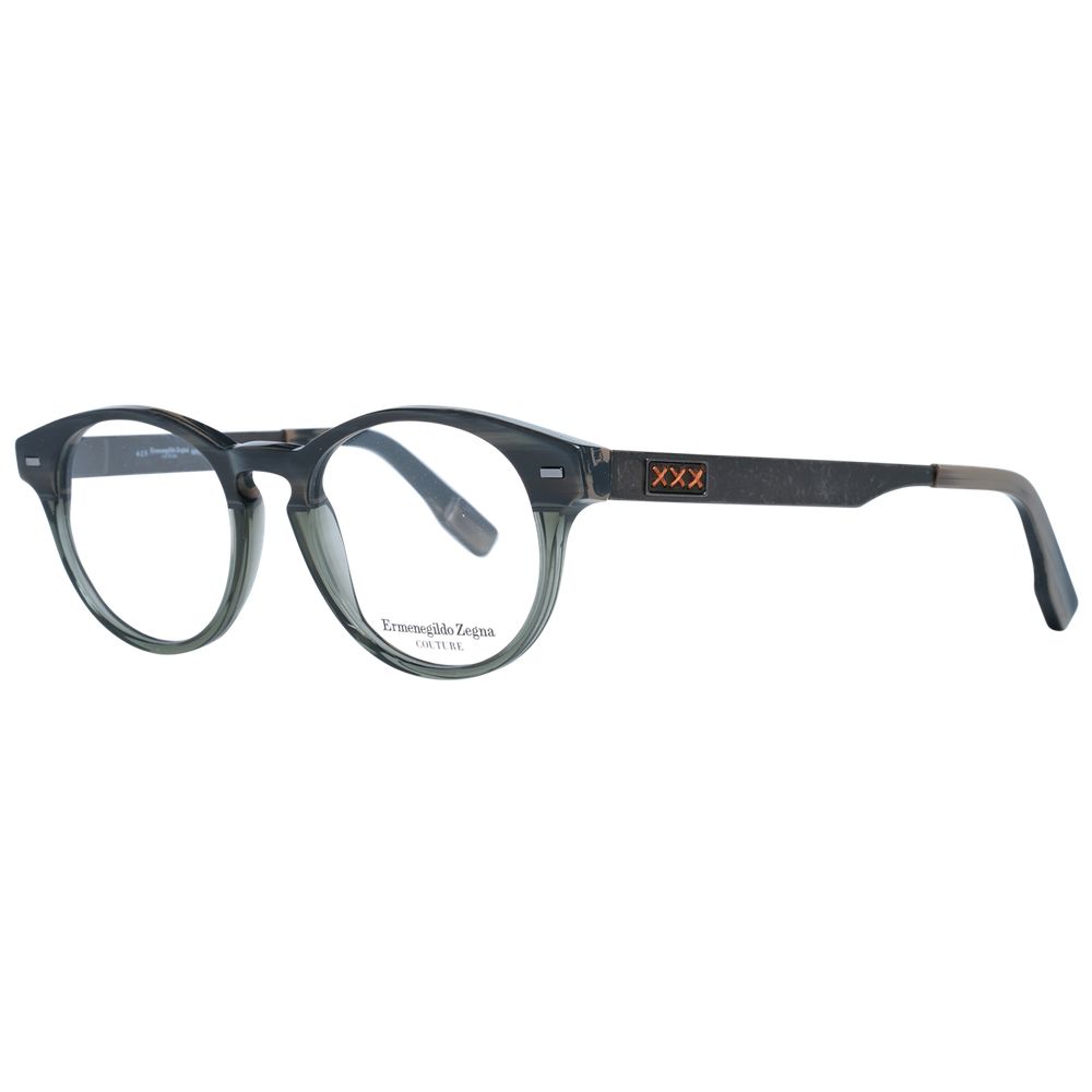 Ermenegildo Zegna Gray Plastic Glasses (Frames) - Qutton