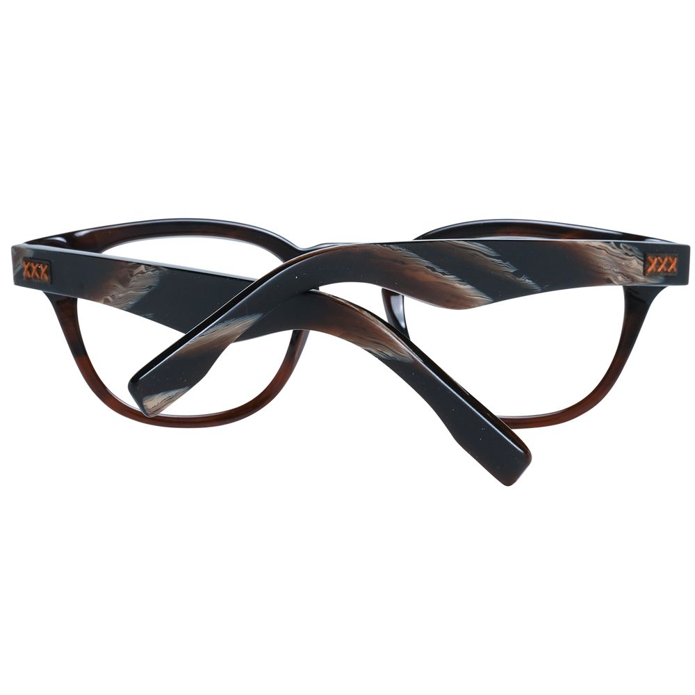 Ermenegildo Zegna Brown Plastic Glasses (Frames) - Qutton