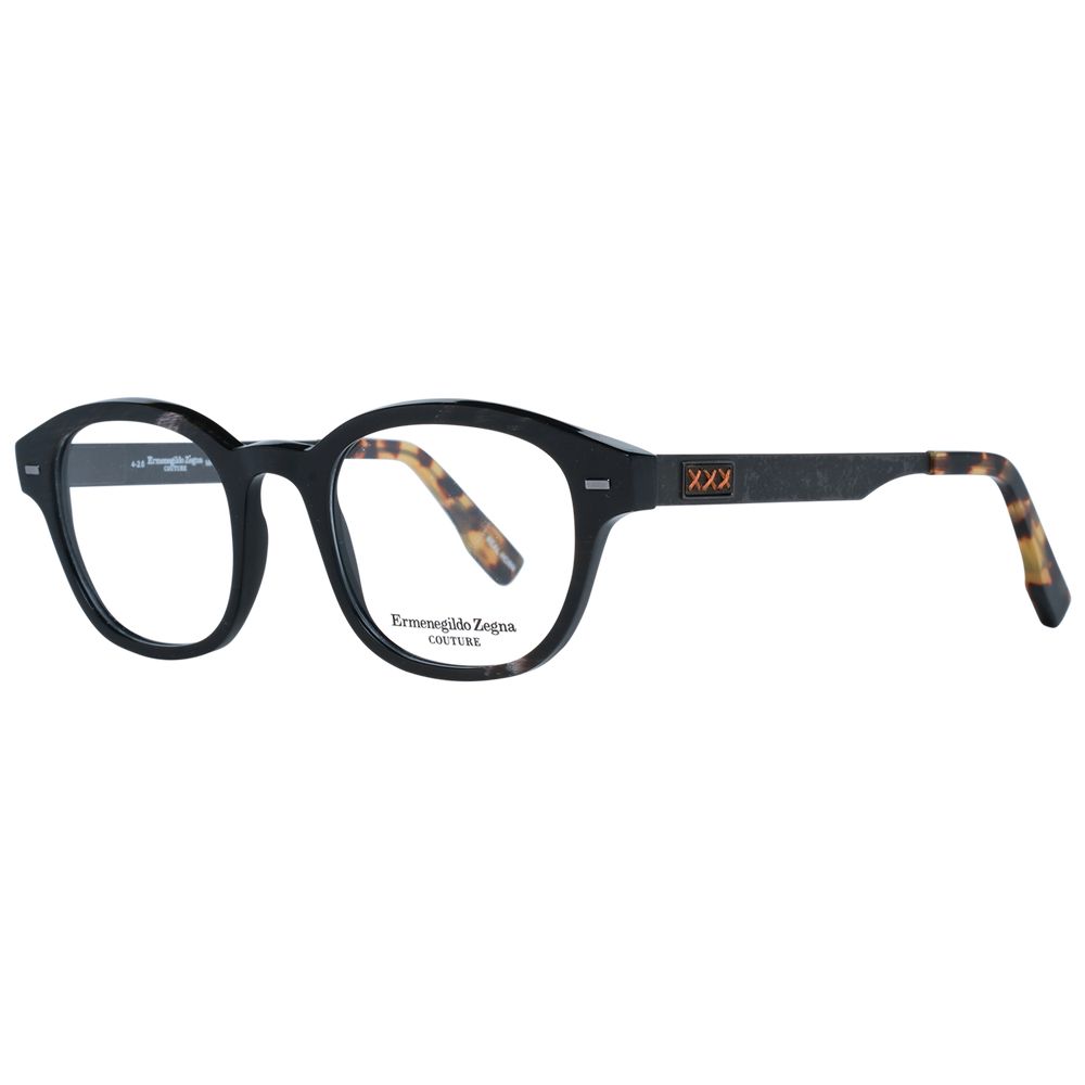 Ermenegildo Zegna Brown Horn Glasses (Frames) - Qutton