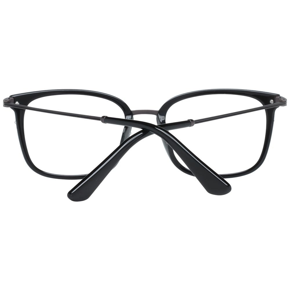Police Black Metal & Plastic Glasses (Frames) - Qutton