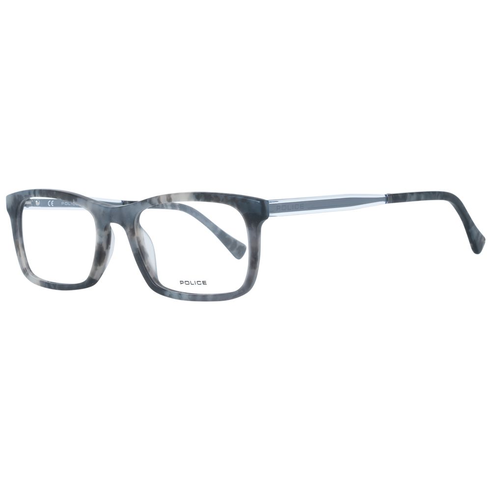 Police Gray Plastic Glasses (Frames) - Qutton