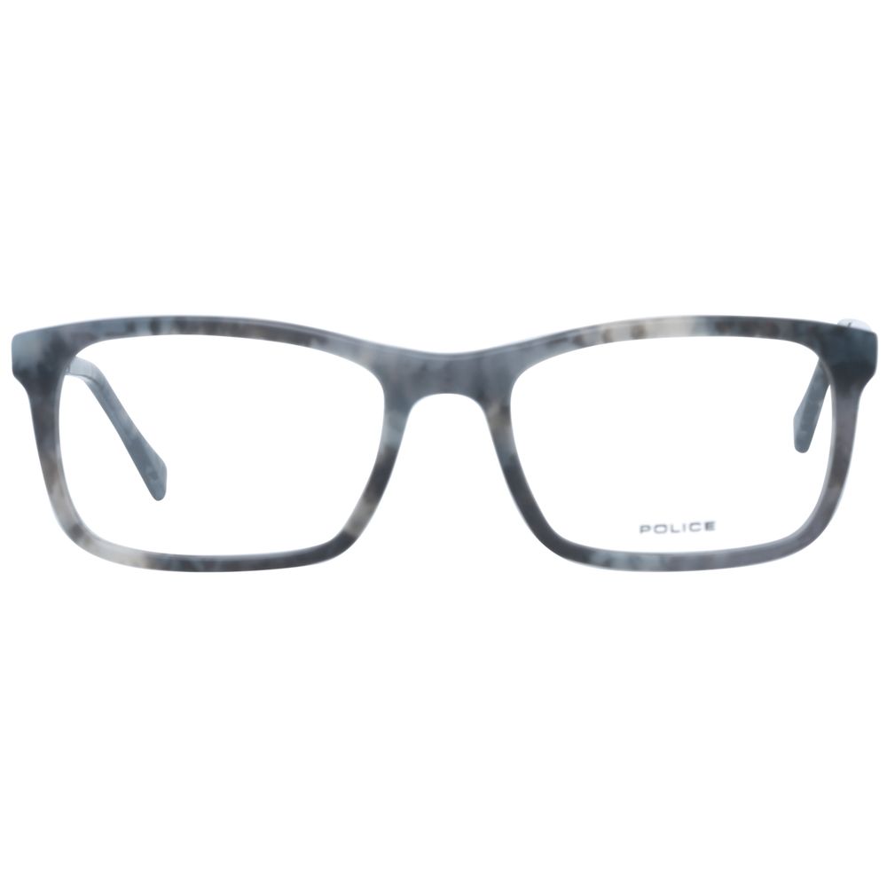 Police Gray Plastic Glasses (Frames) - Qutton