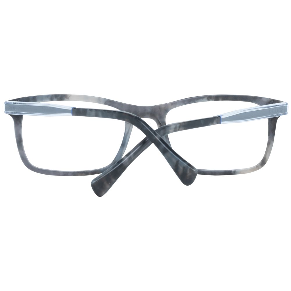 Police Gray Plastic Glasses (Frames) - Qutton