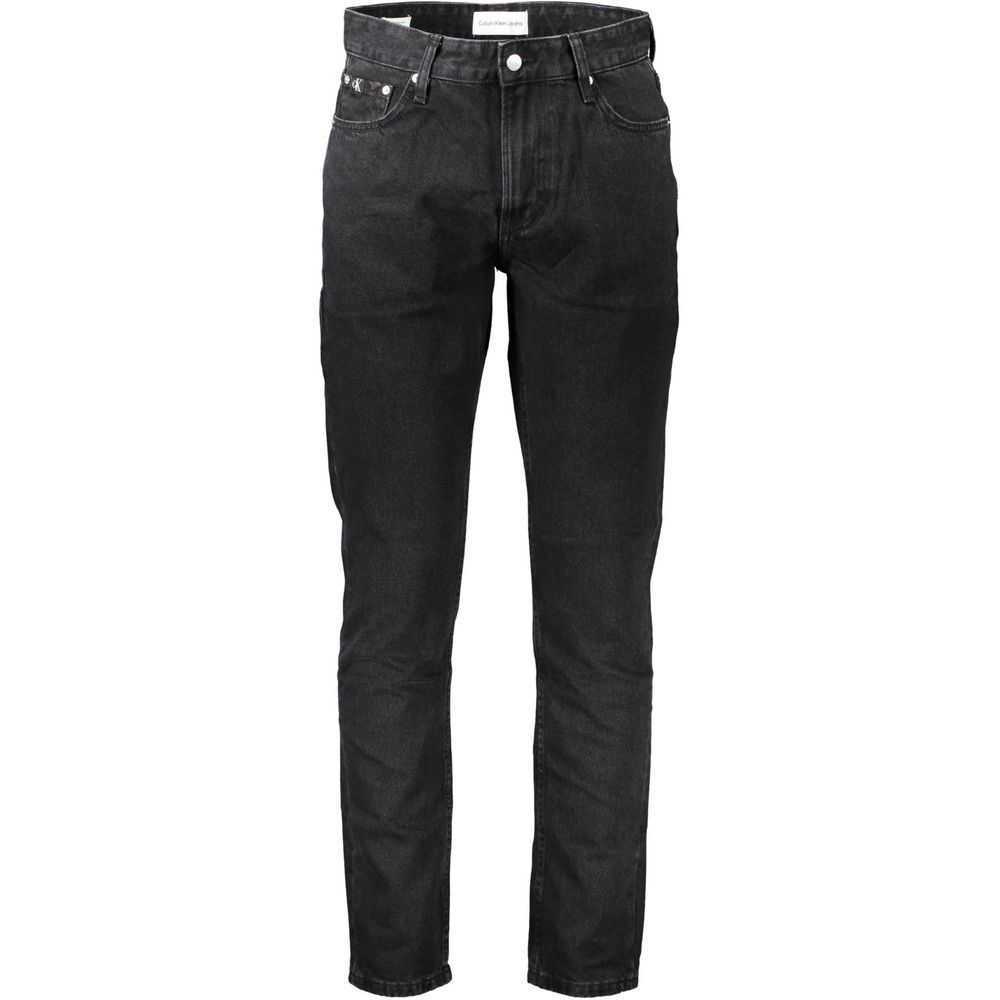 Calvin Klein Black Cotton Jeans & Pant