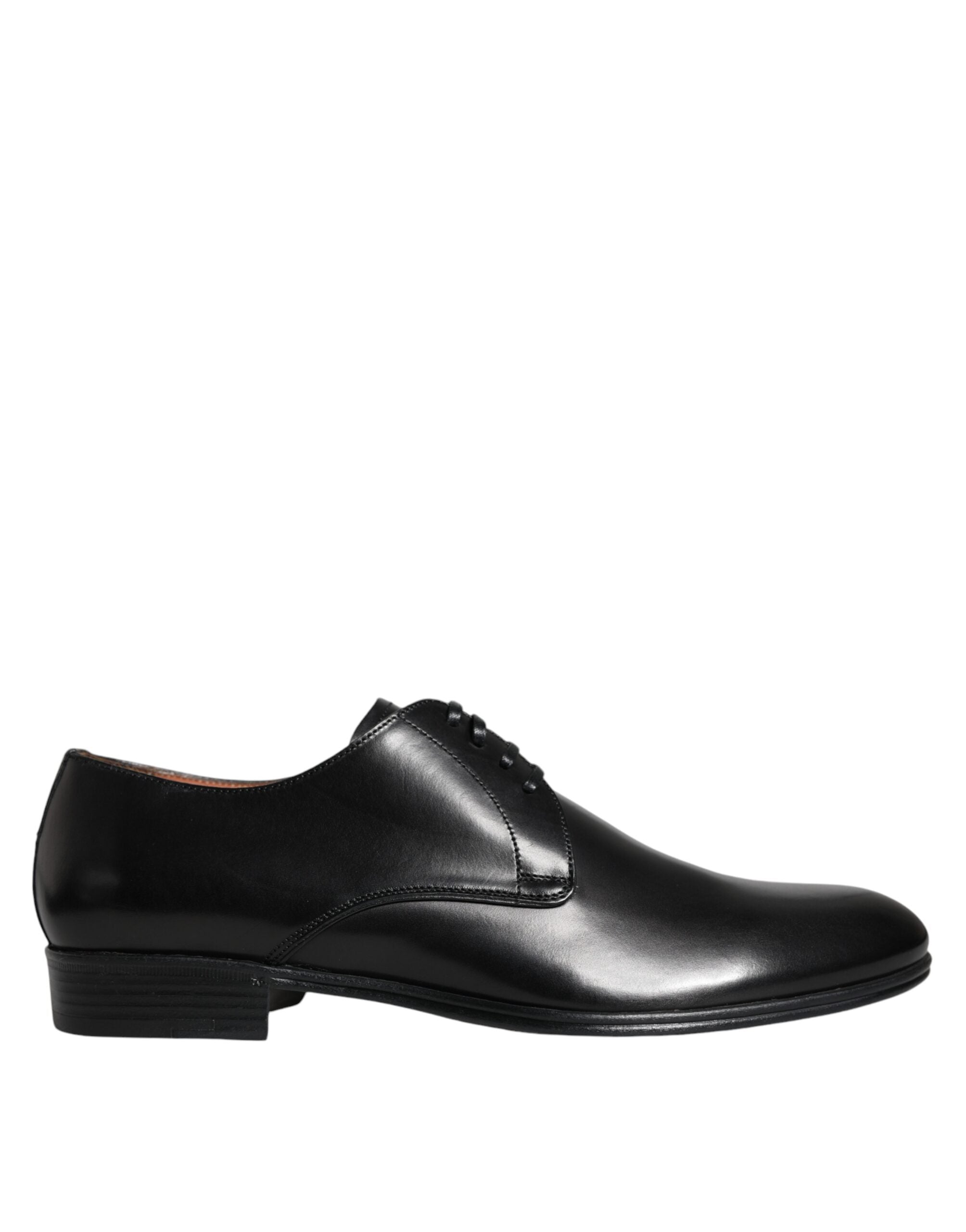 Dolce & Gabbana Black Leather Derby Formal Dress Shoes