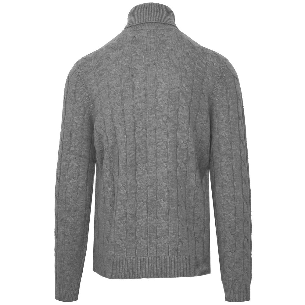 Malo Gray Wool Sweater