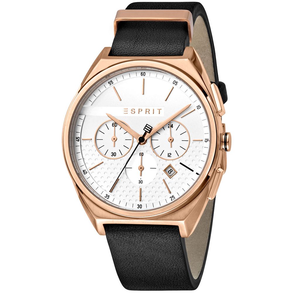 Esprit Black Leather Watch