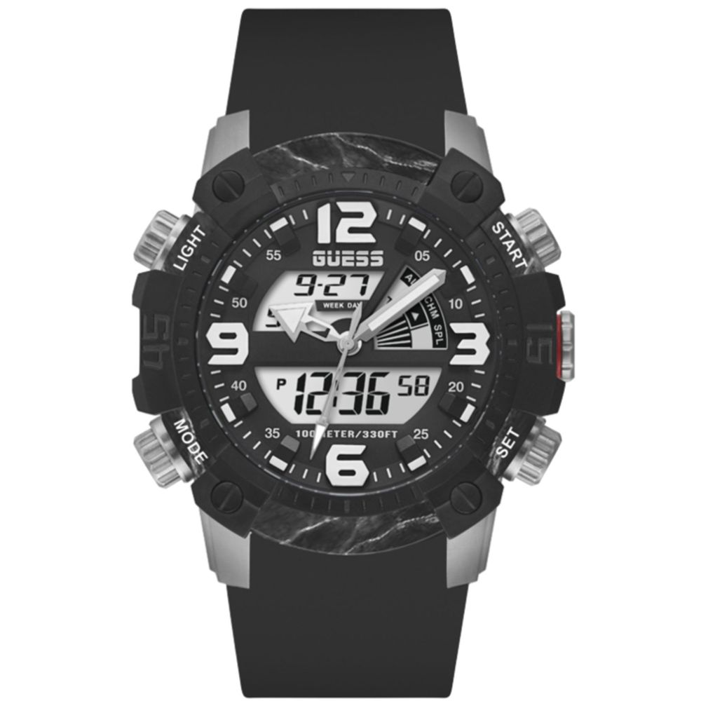 Guess Black Silicone Watch