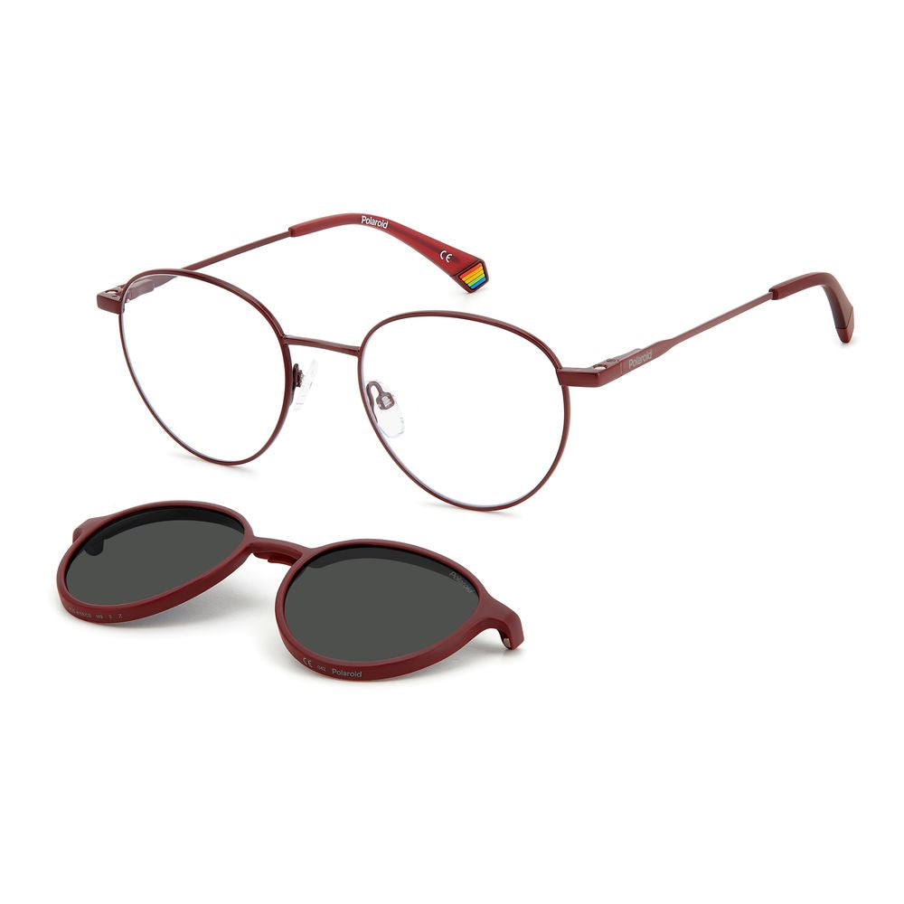 Polaroid Red Metal Sunglasses