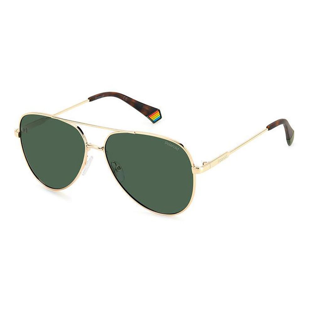 Polaroid Gold Metal Sunglasses