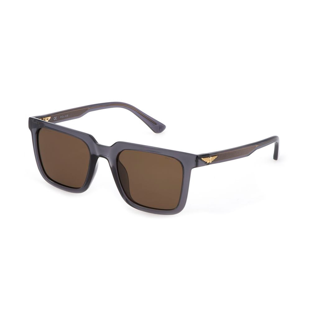 Police Gray Injected Sunglasses