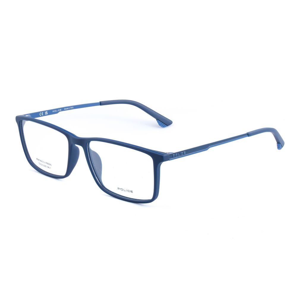 Police Blue Plastic Frames