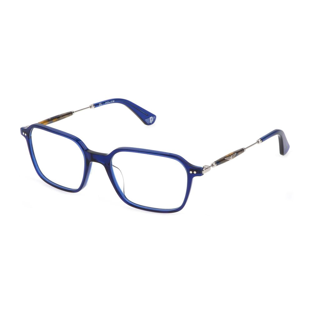 Police Blue Plastic Frames