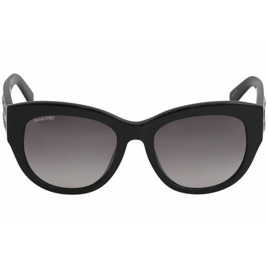 Swarovski Black Plastic Sunglasses