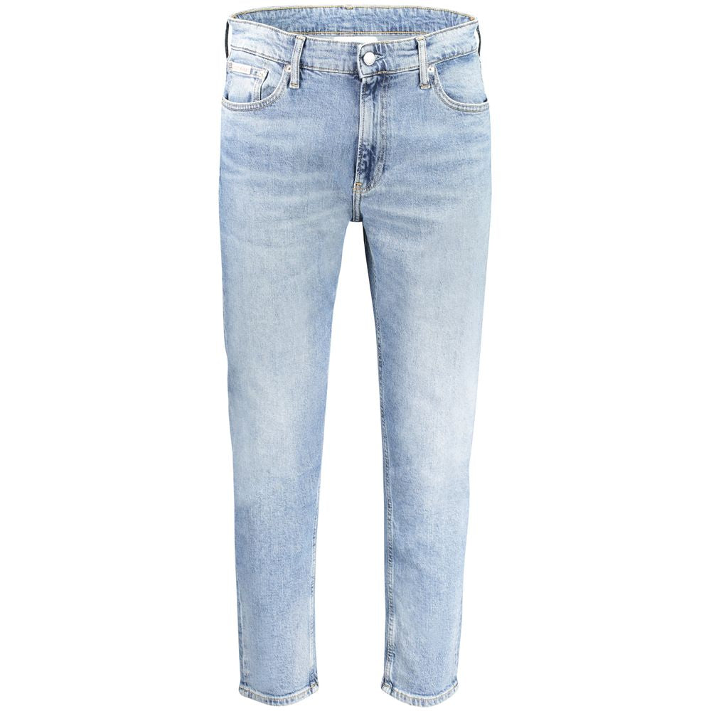 Calvin Klein Light Blue Cotton Jeans & Pant