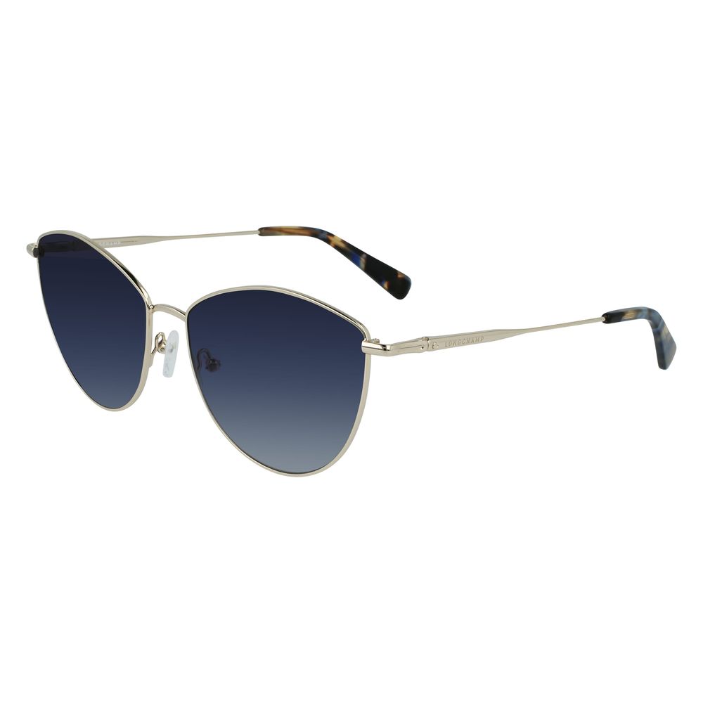 Longchamp Gold Metal Sunglasses