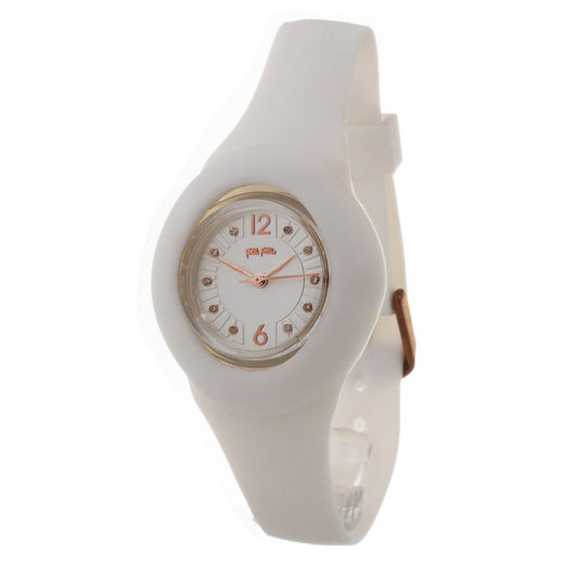 Folli Follie White Synthetic Bracelet Watch