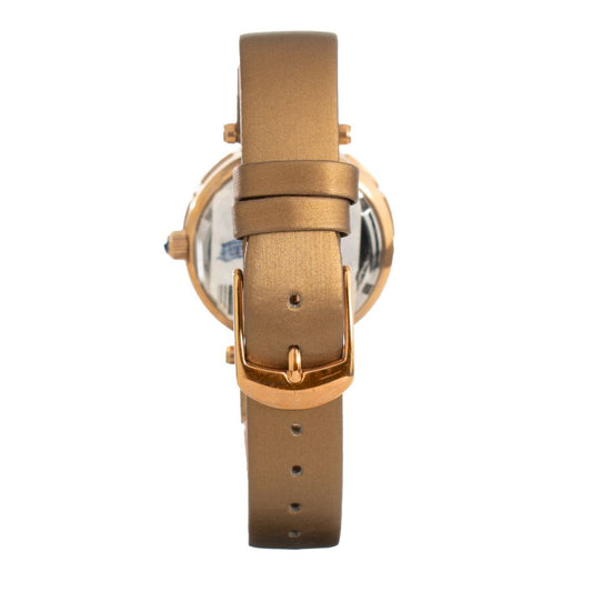 Folli Follie Brown Leather Dress Watch