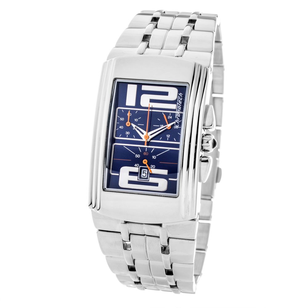 Chronotech Silver Stainless Steel Dress Watch