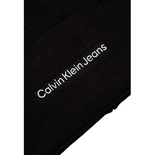 Calvin Klein Jeans Black Cotton Cap (Baseball Hat)