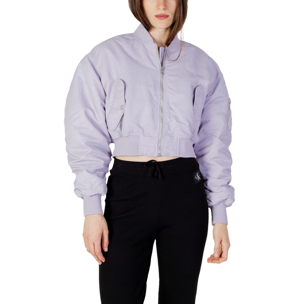 Calvin Klein Jeans Purple Polyamide Bomber