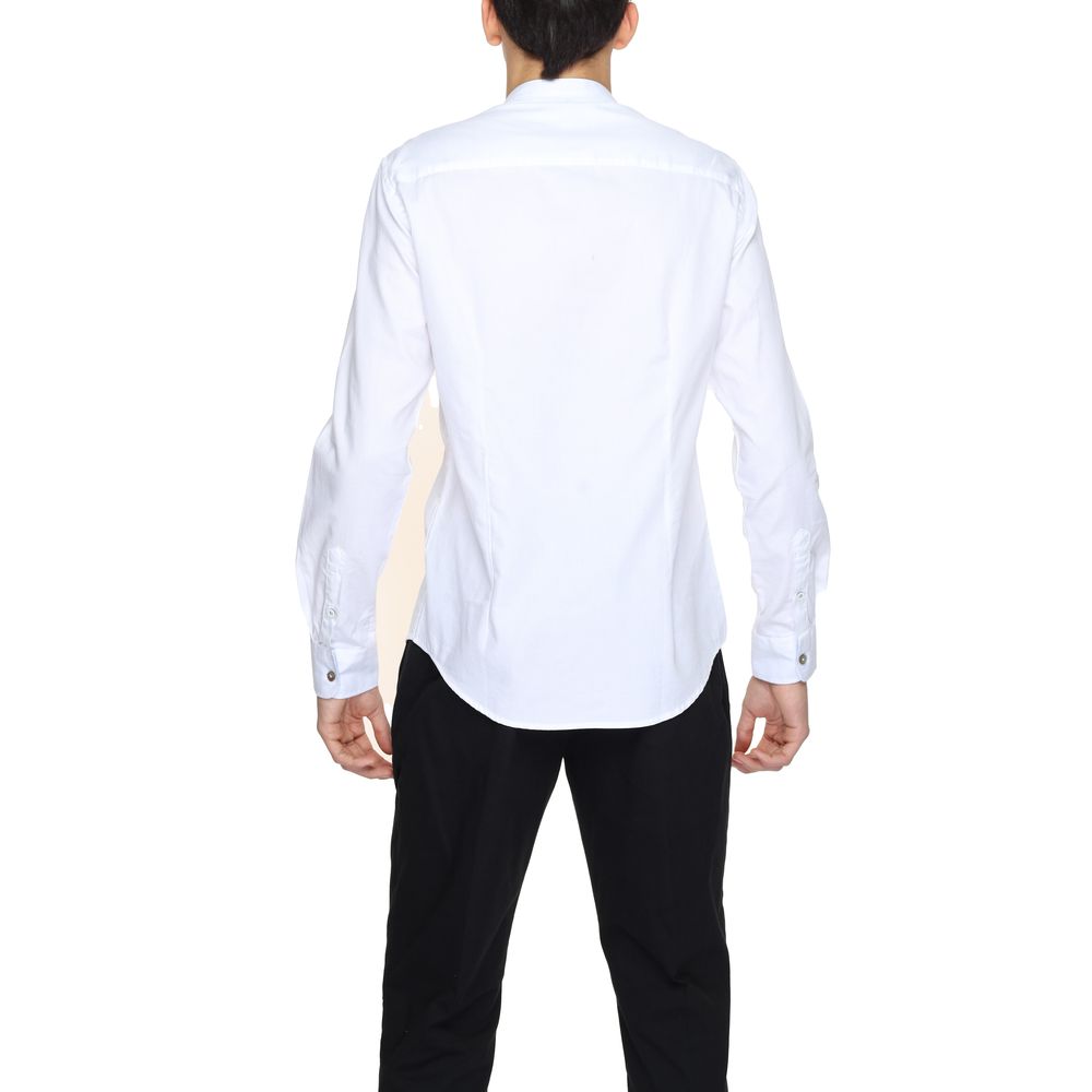 Gianni Lupo White Cotton Dress Shirt