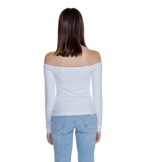 Tommy Hilfiger Jeans White Sustainable Viscose Tops & T-Shirt