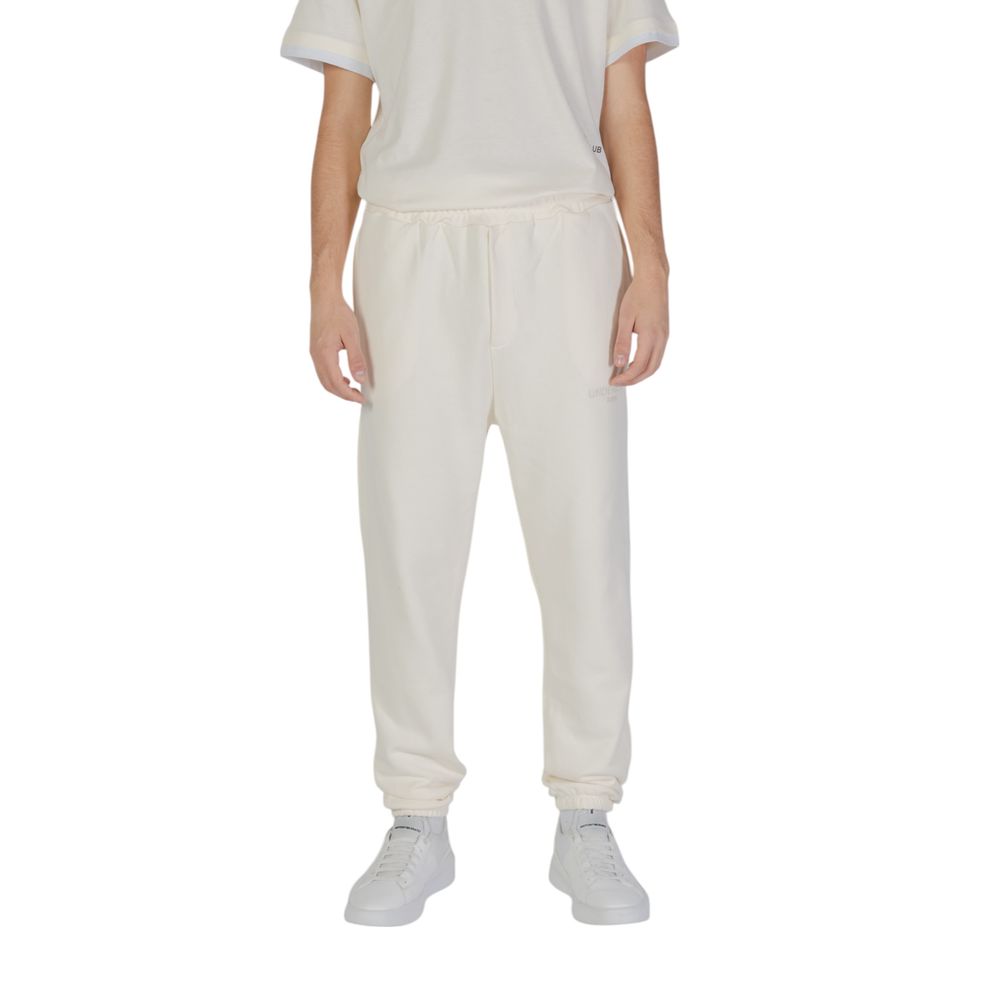 Underclub Cream Cotton Jeans & Pant