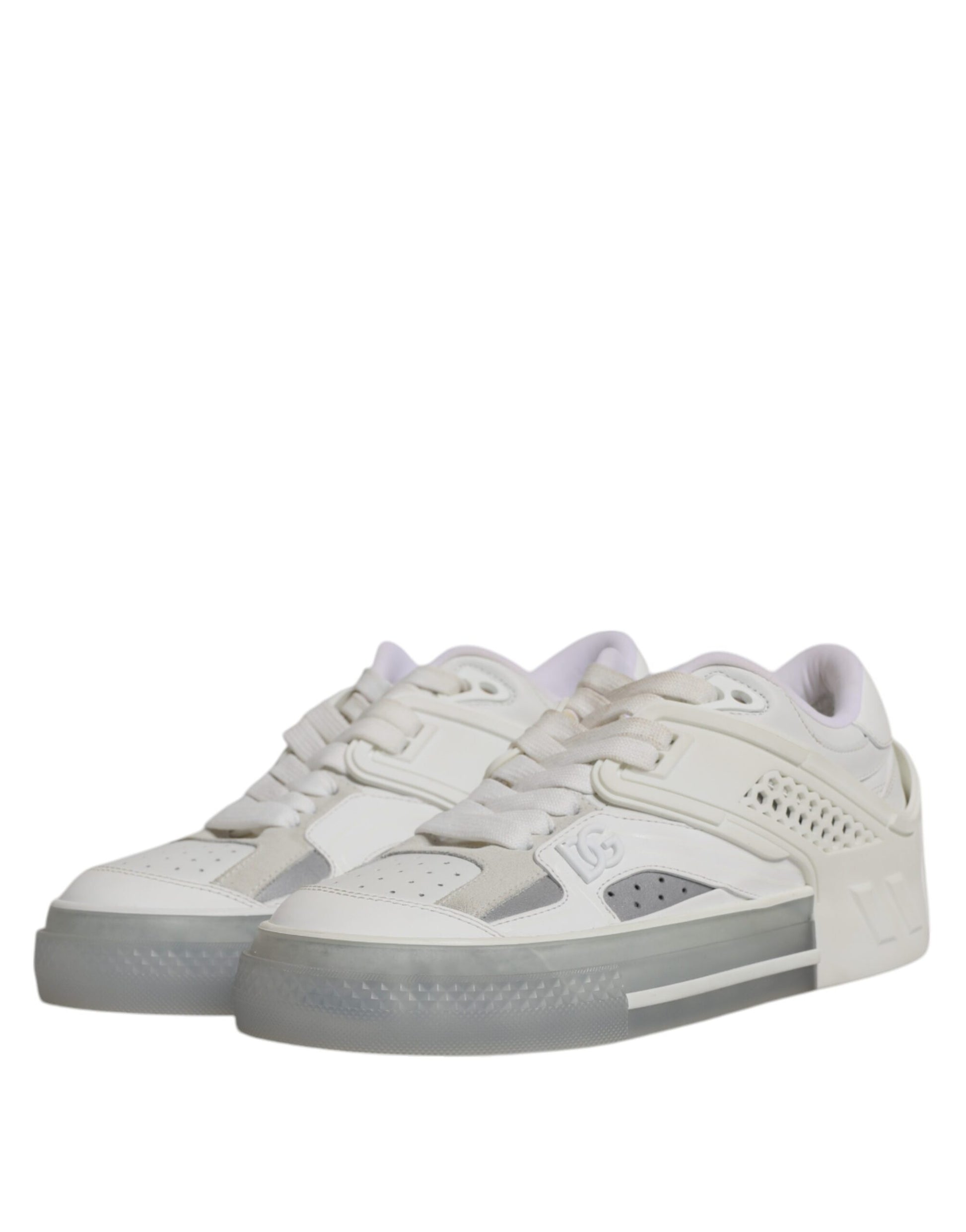 Dolce & Gabbana White DG Logo CUSTOM 2.Zero Sneakers Shoes - Qutton