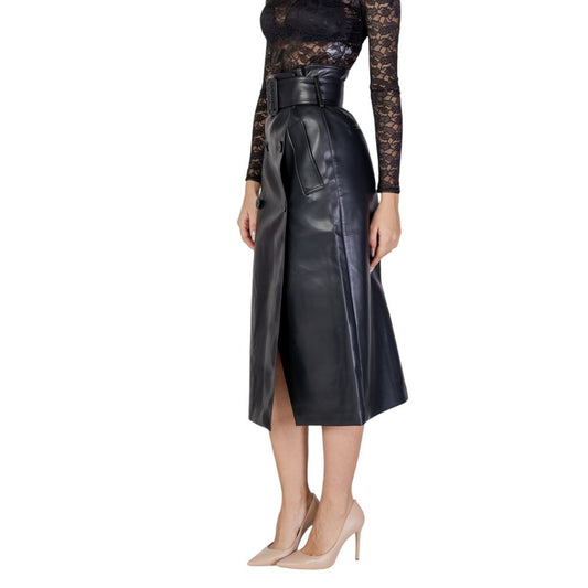 Morgan De Toi Black Polyester Skirt