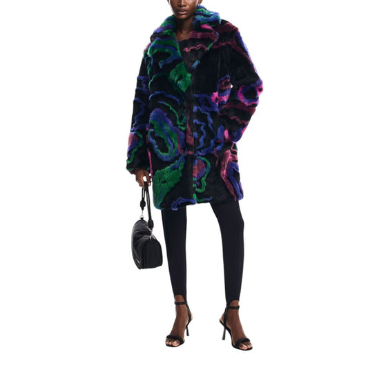 Desigual Black Modacrylic Jackets & Coat