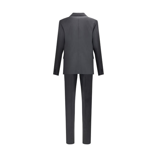 Dsquared² Black Fleece Wool Two-Piece Suit